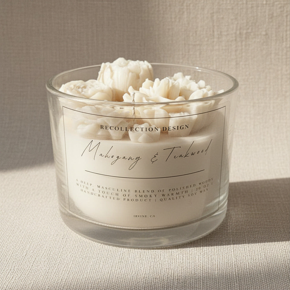 16 oz Glass Jar Flowerbed Candle – Recollection Design